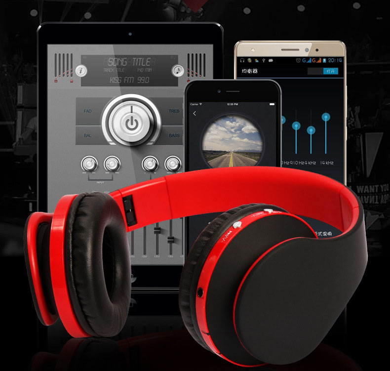 Wearing style  Bluetooth headset Foldable wireless stereo Mini movement headset new