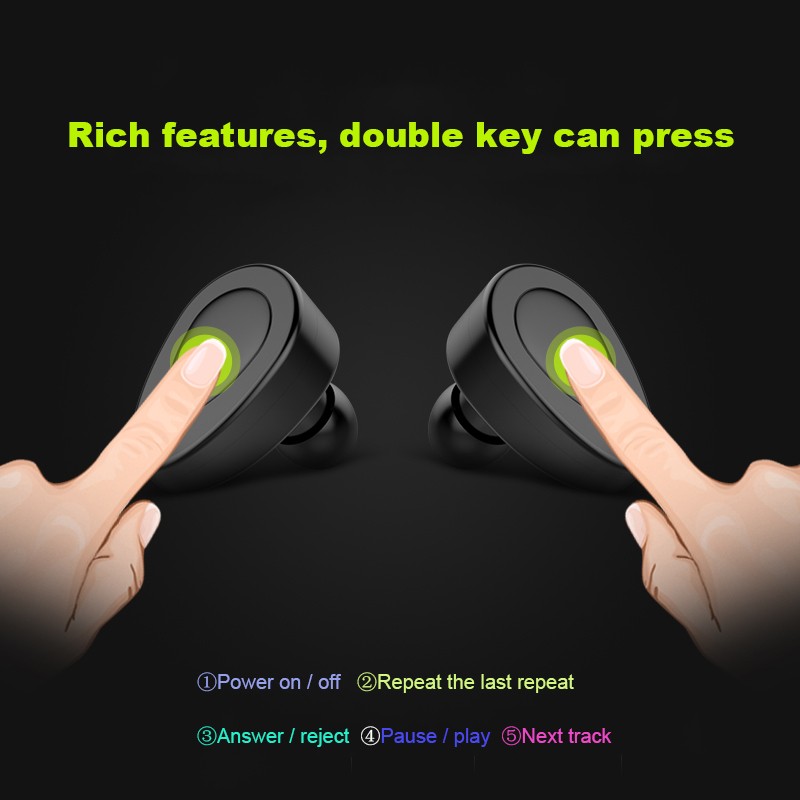 wireless Ears Bluetooth headset mini miniature The ear fashion movement Into the ear plug type