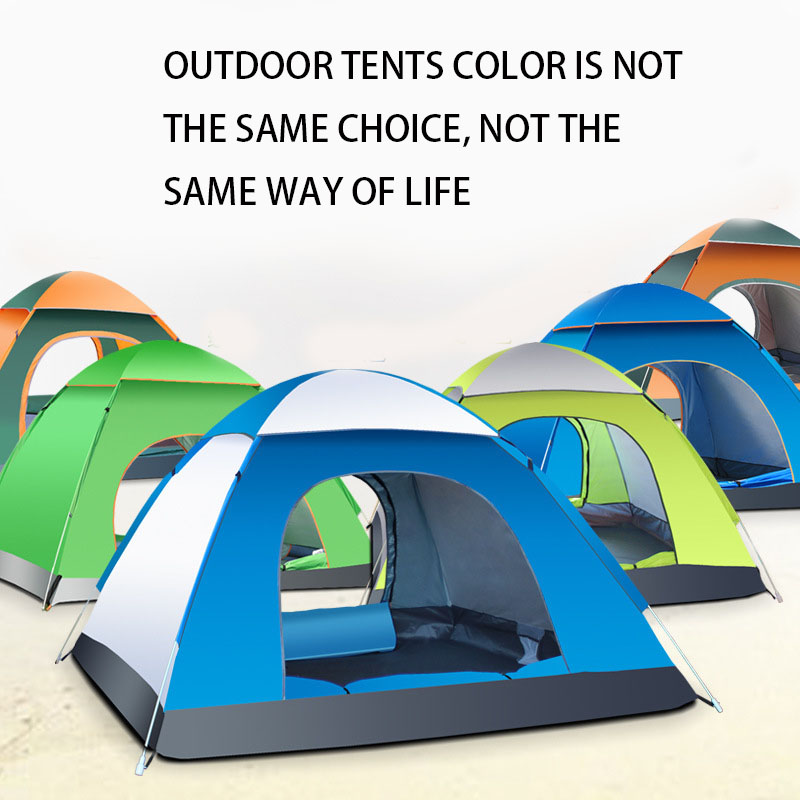 outdoor tent tent 3-4 people Fully automatic tent  camping  Set Beach tent
