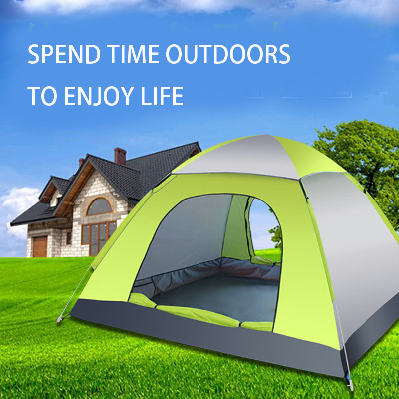 outdoor tent tent 3-4 people Fully automatic tent  camping  Set Beach tent