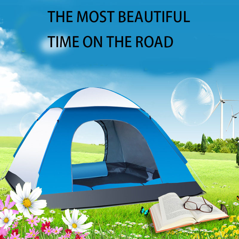 outdoor tent tent 3-4 people Fully automatic tent  camping  Set Beach tent