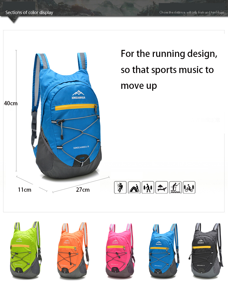 backpacks outdoor movement Leisure Shoulders Backdate light Multifunction Folding bag