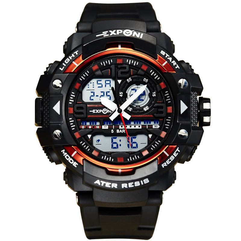Men Luminous Digital Watch Couple  Fashion Waterproof Big Dial Movement Watch