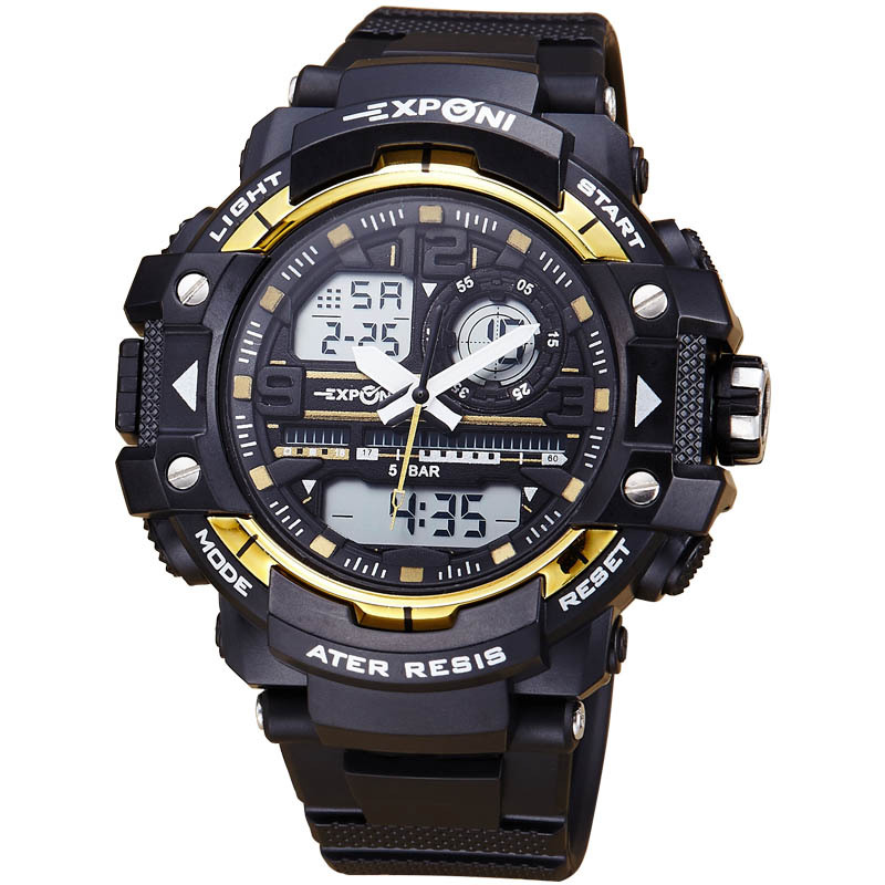 Men Luminous Digital Watch Couple  Fashion Waterproof Big Dial Movement Watch