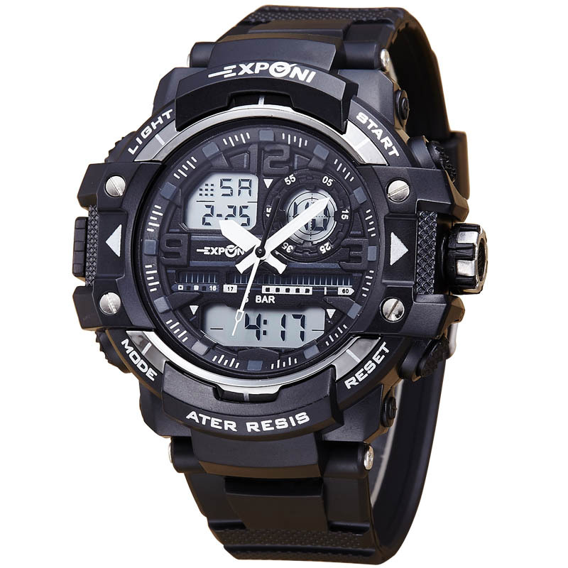 Men Luminous Digital Watch Couple  Fashion Waterproof Big Dial Movement Watch