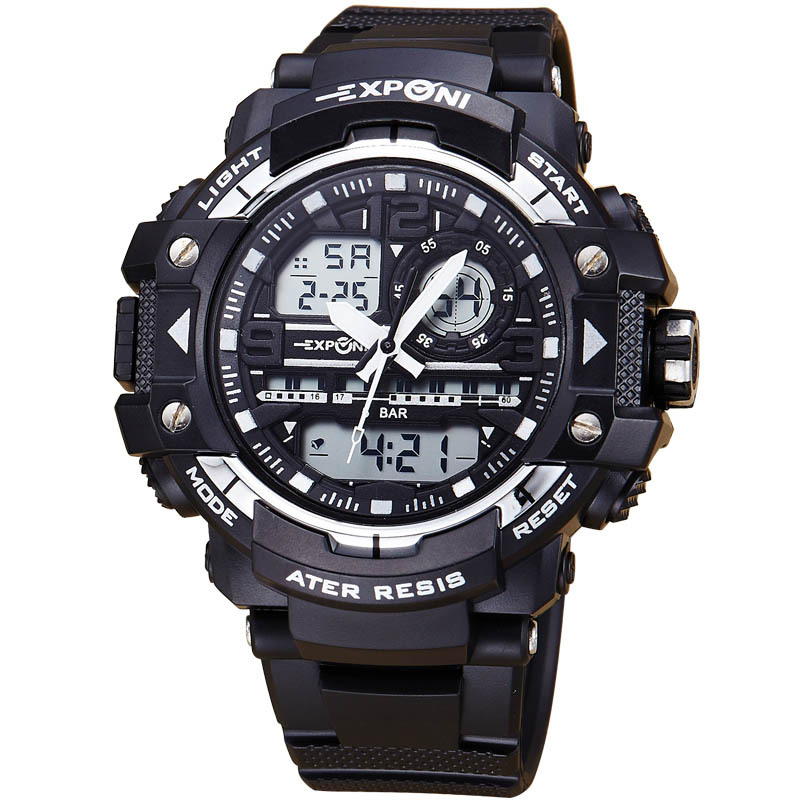 Men Luminous Digital Watch Couple  Fashion Waterproof Big Dial Movement Watch