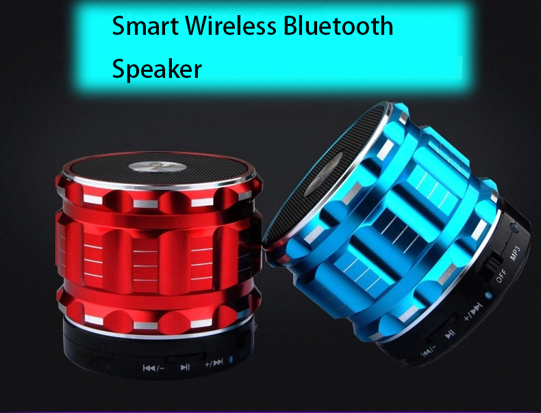 Bluetooth Speaker wireless Portable Card bass metal Small steel gun Mobile phone Mini sound