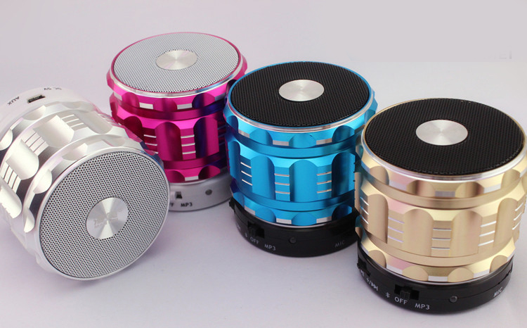Bluetooth Speaker wireless Portable Card bass metal Small steel gun Mobile phone Mini sound