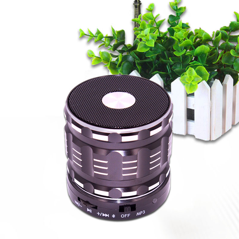 Bluetooth Speaker wireless Portable Card bass metal Small steel gun Mobile phone Mini sound