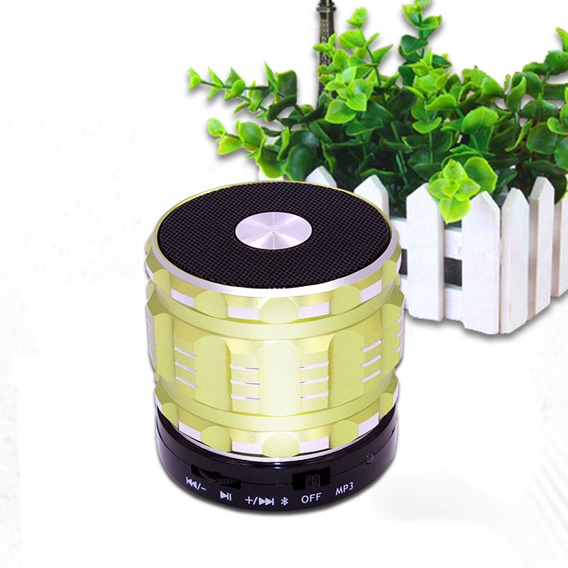 Bluetooth Speaker wireless Portable Card bass metal Small steel gun Mobile phone Mini sound
