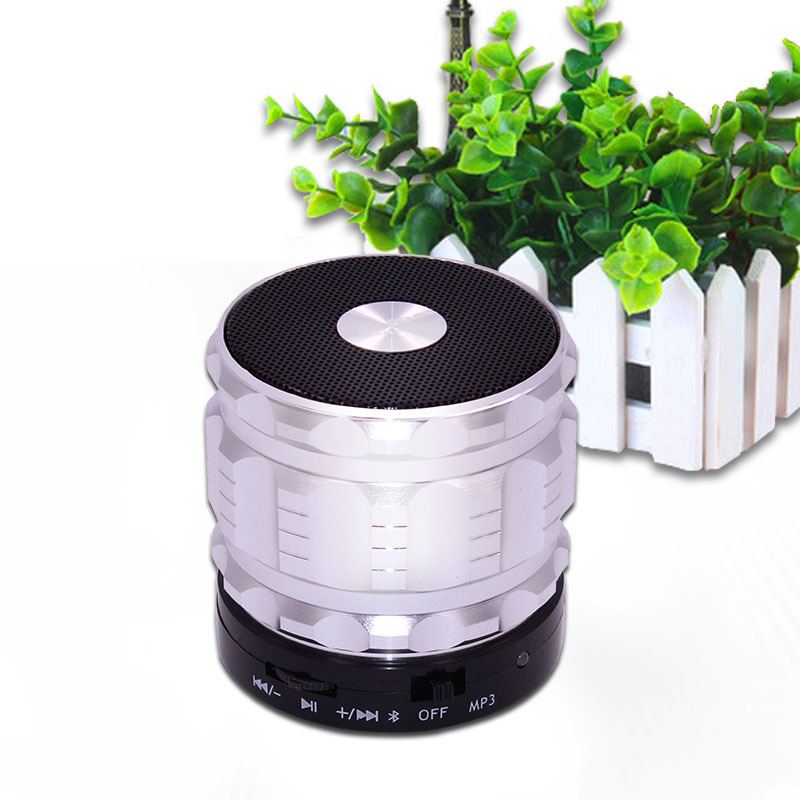 Bluetooth Speaker wireless Portable Card bass metal Small steel gun Mobile phone Mini sound