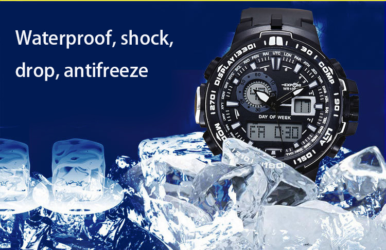 Outdoor Movement Waterproof Multifunction Men Fashion trend Movement digital Watch