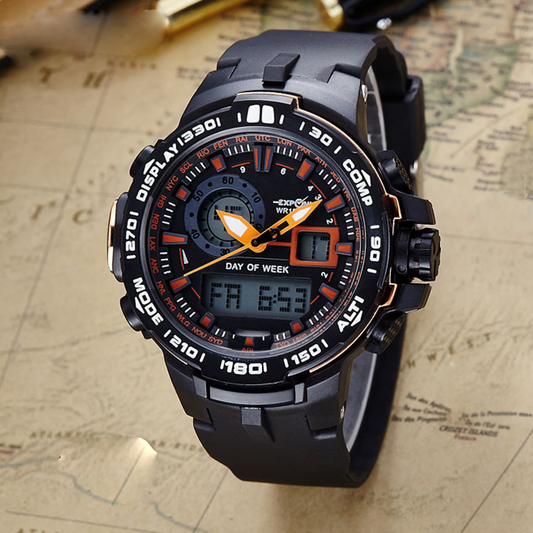 Outdoor Movement Waterproof Multifunction Men Fashion trend Movement digital Watch