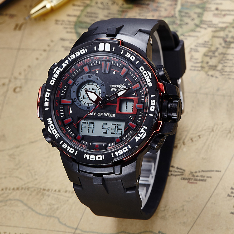 Outdoor Movement Waterproof Multifunction Men Fashion trend Movement digital Watch