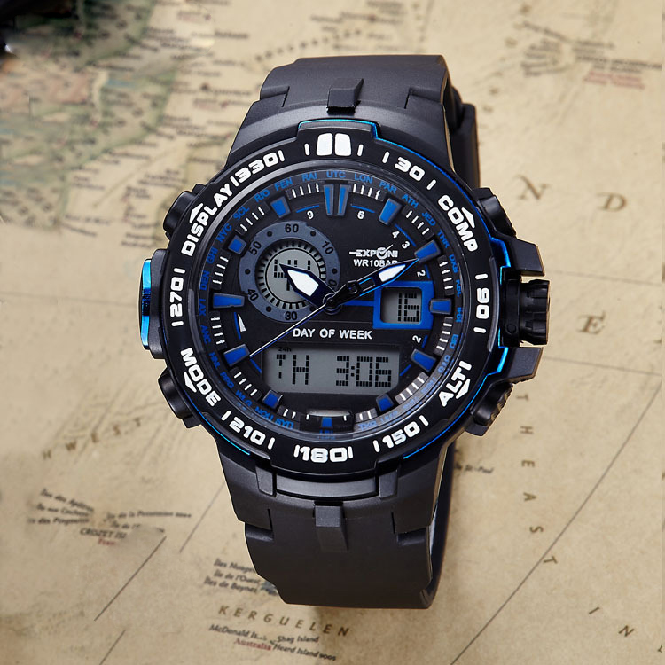 Outdoor Movement Waterproof Multifunction Men Fashion trend Movement digital Watch