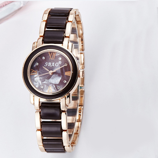 White Ceramics Bracelet Trend Fashion Female Models Student Upscale Brand Watch  Waterproof Watch