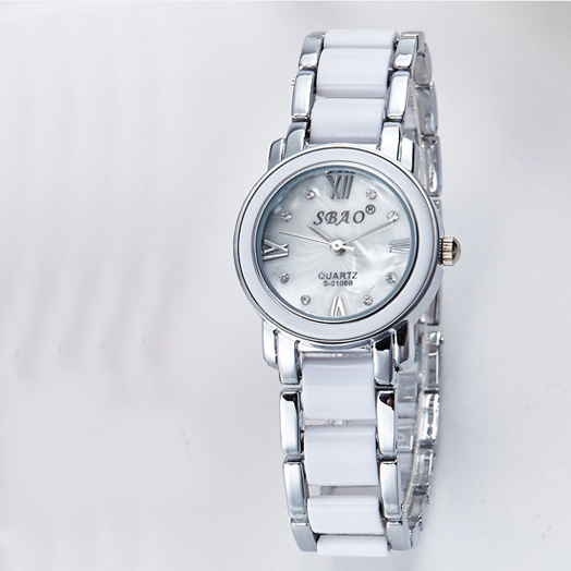 White Ceramics Bracelet Trend Fashion Female Models Student Upscale Brand Watch  Waterproof Watch