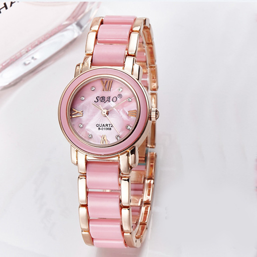White Ceramics Bracelet Trend Fashion Female Models Student Upscale Brand Watch  Waterproof Watch