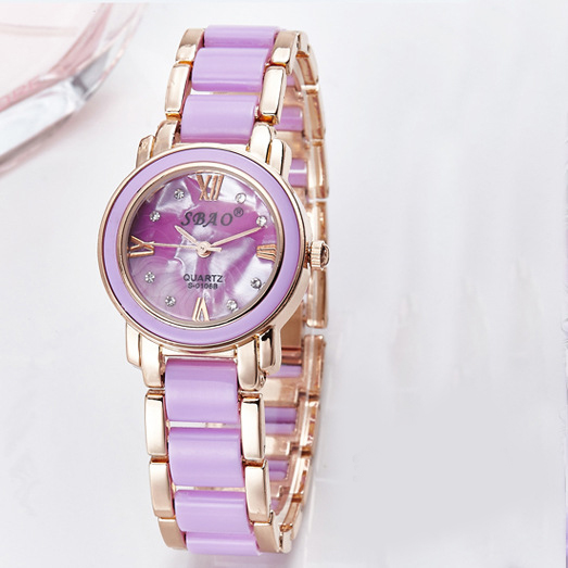 White Ceramics Bracelet Trend Fashion Female Models Student Upscale Brand Watch  Waterproof Watch