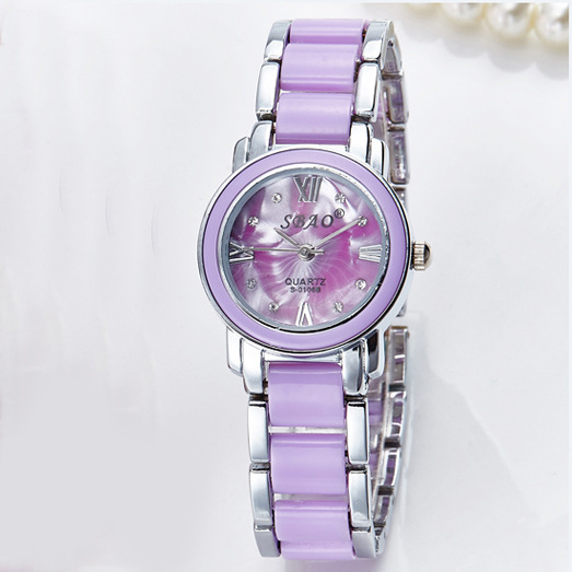 White Ceramics Bracelet Trend Fashion Female Models Student Upscale Brand Watch  Waterproof Watch