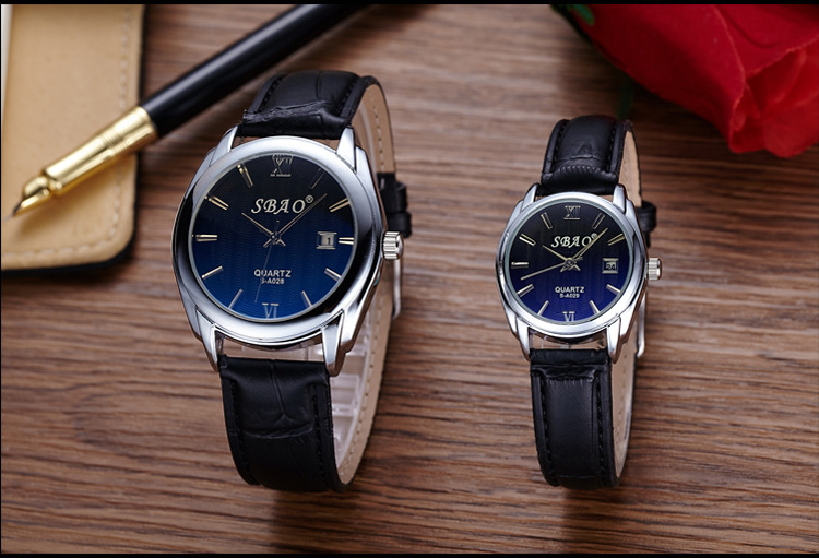 Couple Watch Belt Men Watch student Waterproof True belt Movement Business Quartz Watches