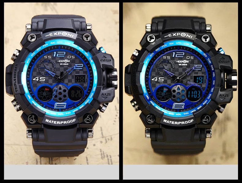 electronic Watch student Watch Creative Upscale waterproof Boys movement Multifunction digital watch
