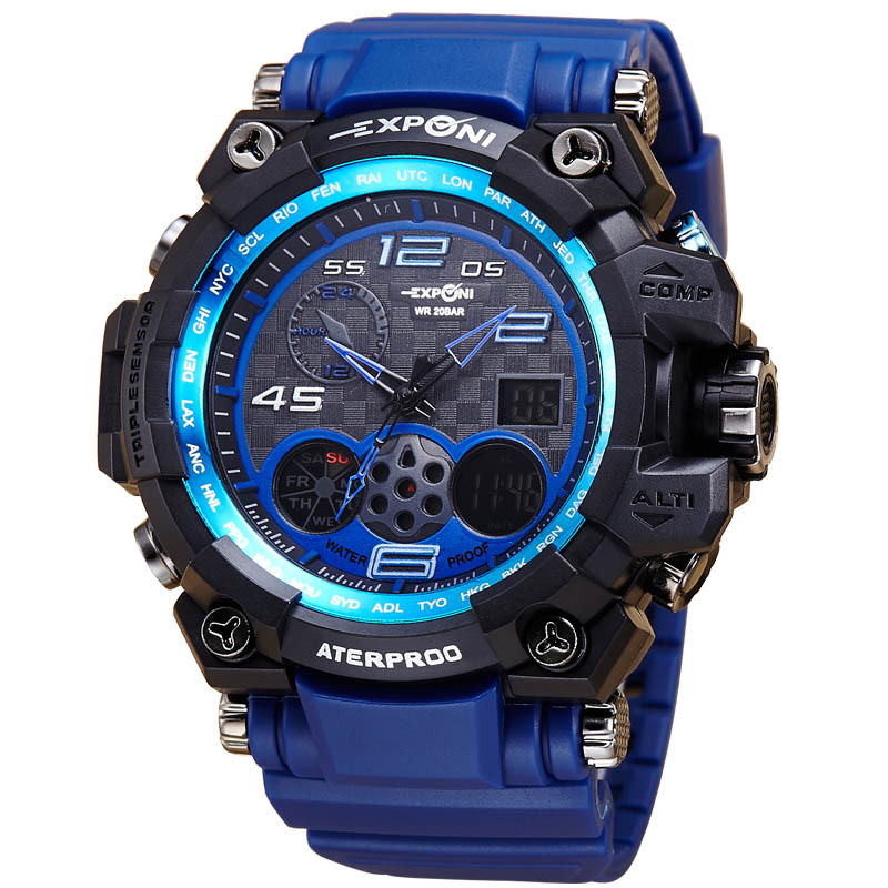 electronic Watch student Watch Creative Upscale waterproof Boys movement Multifunction digital watch