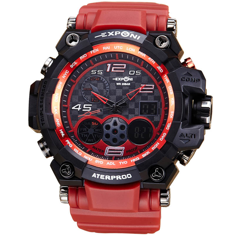 electronic Watch student Watch Creative Upscale waterproof Boys movement Multifunction digital watch