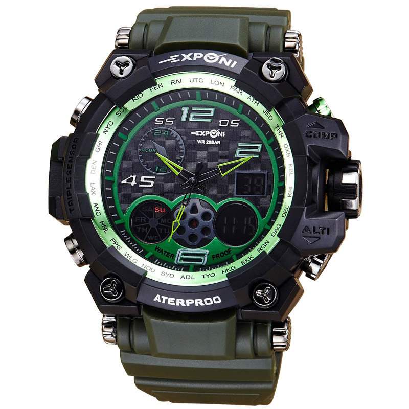electronic Watch student Watch Creative Upscale waterproof Boys movement Multifunction digital watch