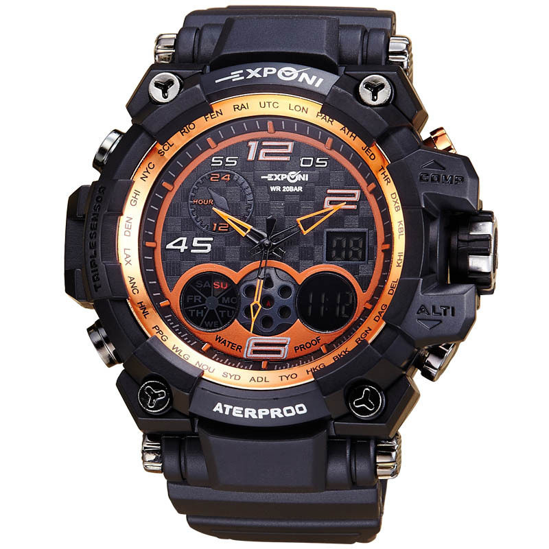 electronic Watch student Watch Creative Upscale waterproof Boys movement Multifunction digital watch