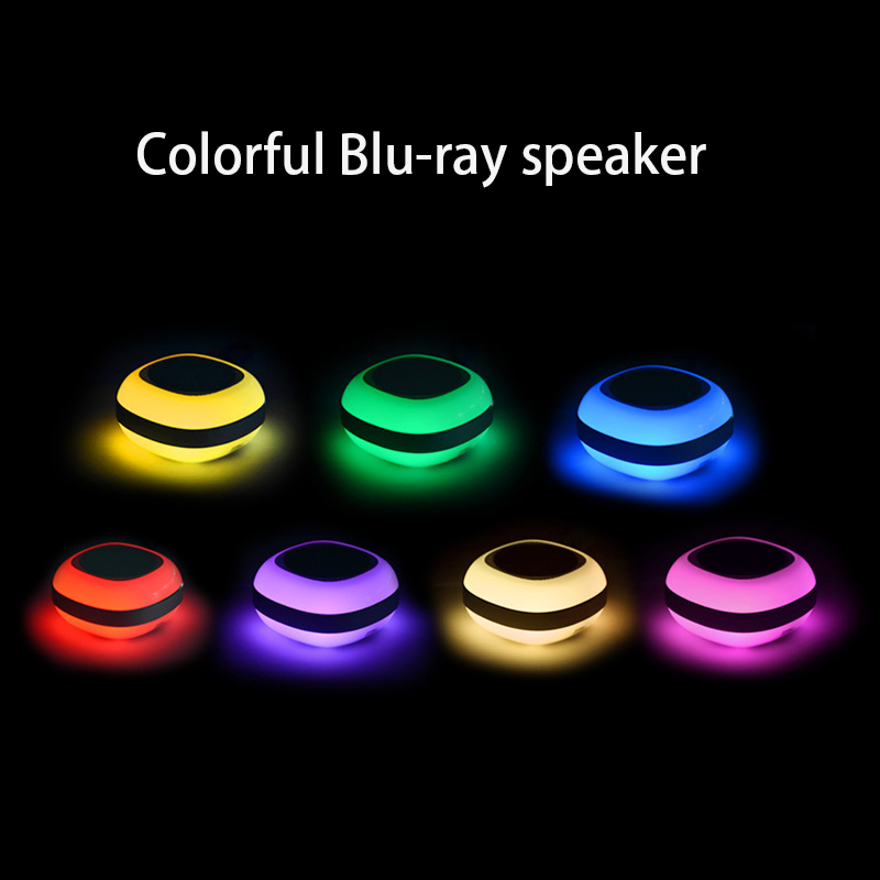 Glowing Bluetooth Speaker Portable Card led Outdoor Night Light Mobile Phone Wireless  Small Sound