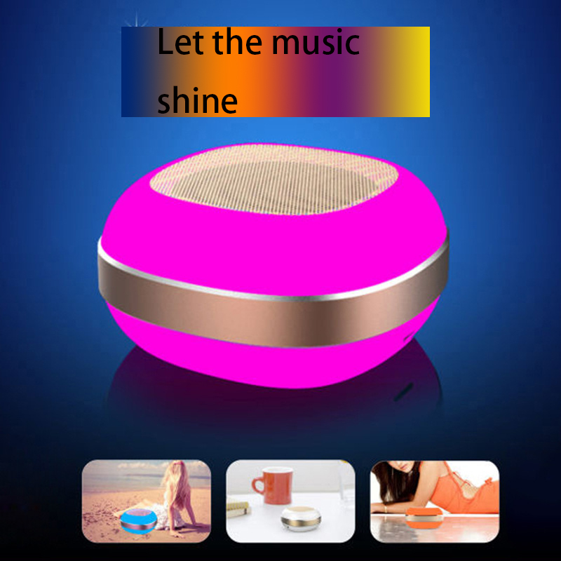 Glowing Bluetooth Speaker Portable Card led Outdoor Night Light Mobile Phone Wireless  Small Sound