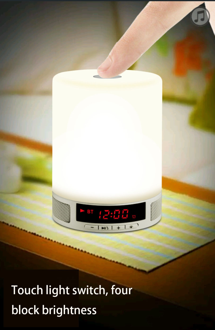 intelligent Alarm clock   clock One Portable Sound Colorful led Bluetooth Speaker Card Speaker