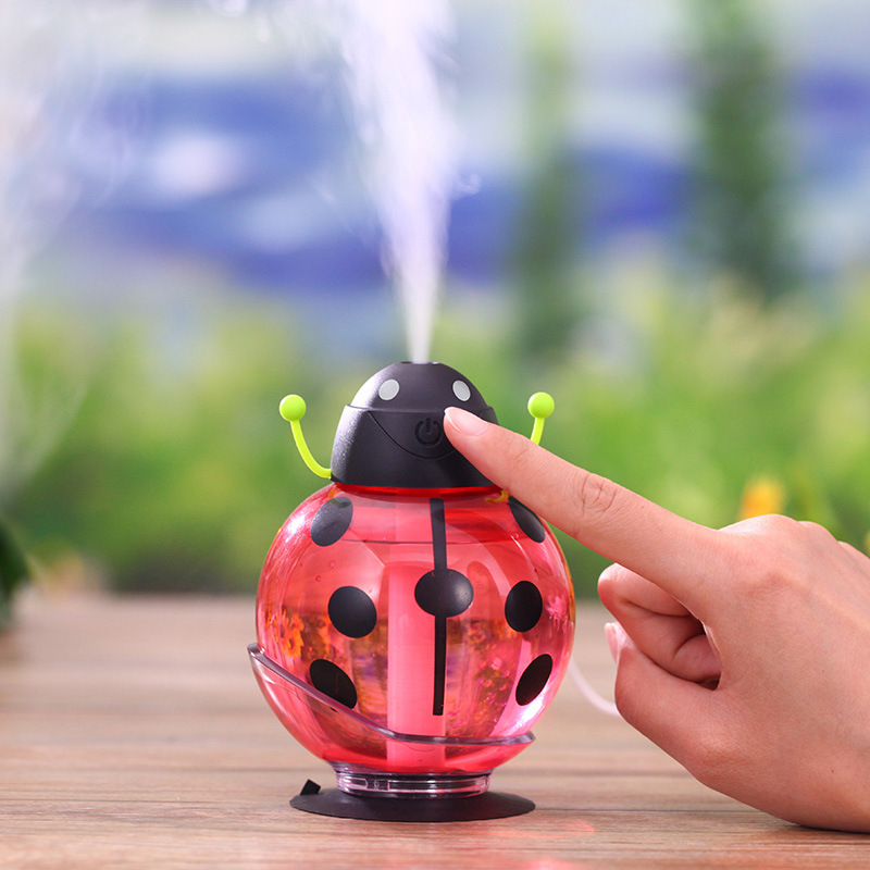 Humidifier USB Car Beetle Luminous Mini Humidifier Ultrasonic Aroma Filter