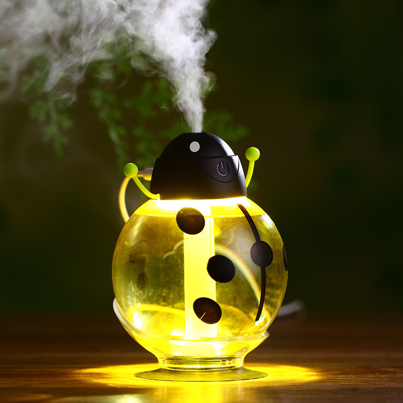 Humidifier USB Car Beetle Luminous Mini Humidifier Ultrasonic Aroma Filter