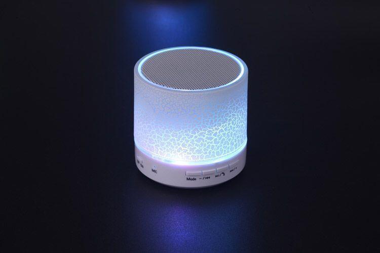 Glare crack Bluetooth Speaker Mini Portable Car led bass U disk Card music