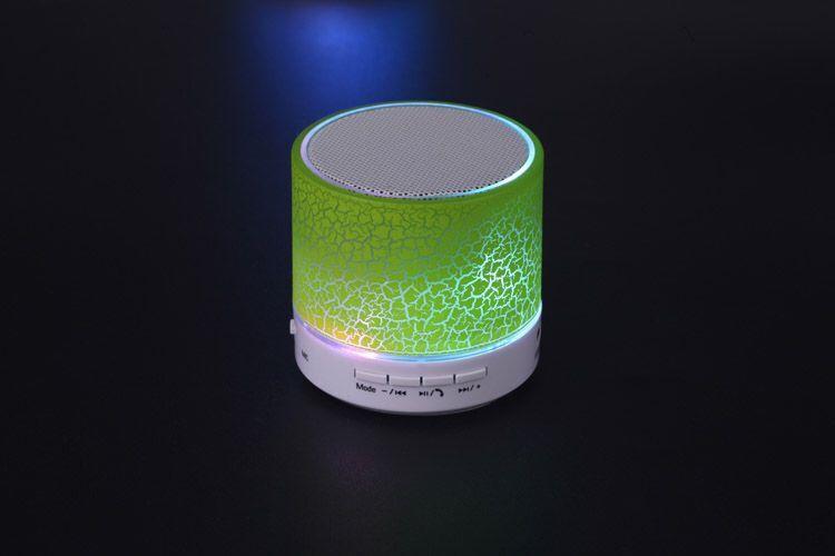 Glare crack Bluetooth Speaker Mini Portable Car led bass U disk Card music