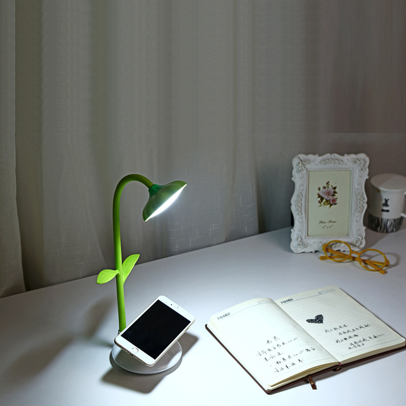 LED eye Protection Table Lamp Pen Holder Lamp Fold Bending Table Lamp Multifunction Eye protection