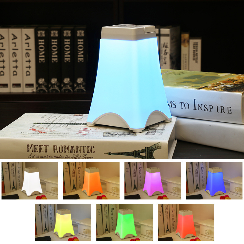 Convenient Usb charge touch Sensor light Led bed head Wardrobe lights   Eiffel Tower Night light