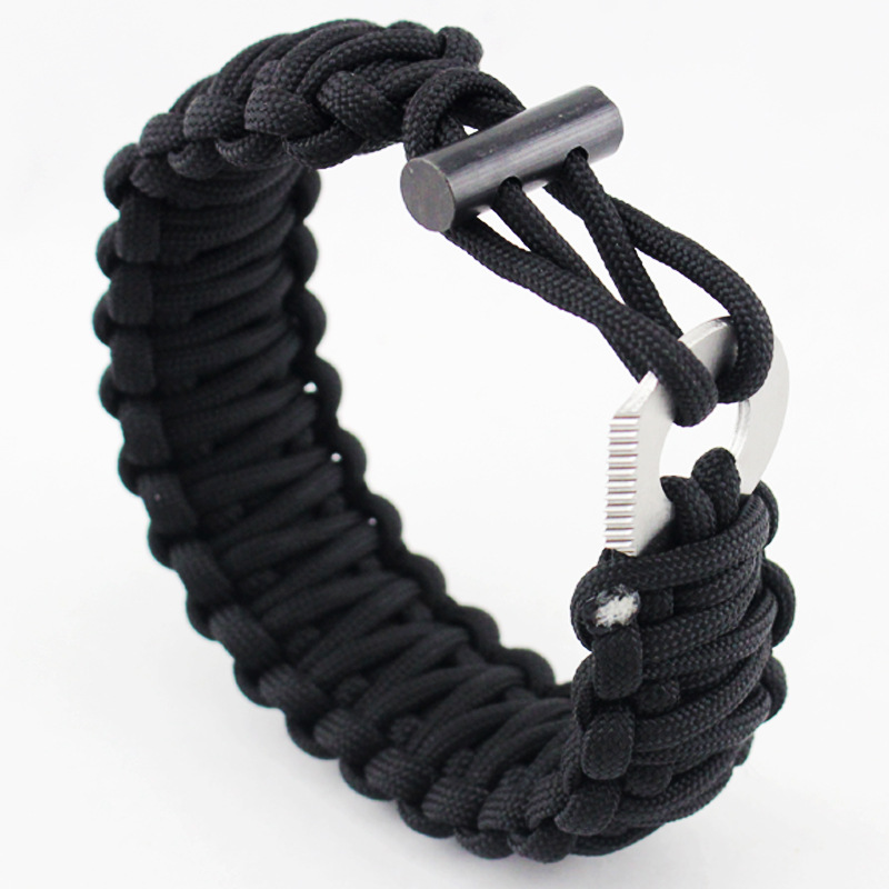 Seven core Umbrella rope Bracelet   Multifunction Flintstones Camping Wristband Outdoor Survive