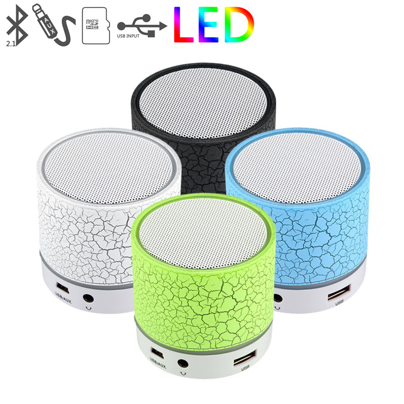 Bluetooth Speaker crack Bluetooth Sound Mp3 card Play   FM radio Mini Bluetooth Small steel gun