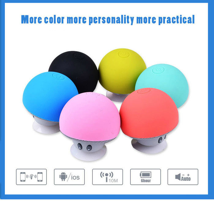 Bluetooth Speaker Small Sucker Creative Mini Mobile Phone Flat Stent Portable Outdoor Small Sound