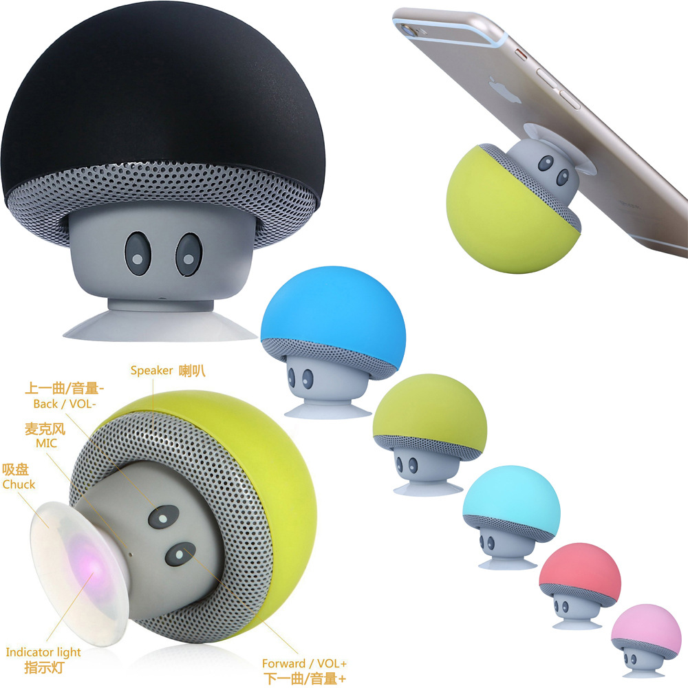 Bluetooth Speaker Small Sucker Creative Mini Mobile Phone Flat Stent Portable Outdoor Small Sound