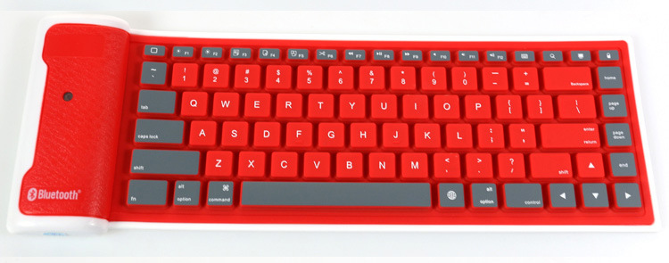 Mobile Phone Flat Computer General Wireless Bluetooth Waterproof Foldable Silica Gel Soft keyboard