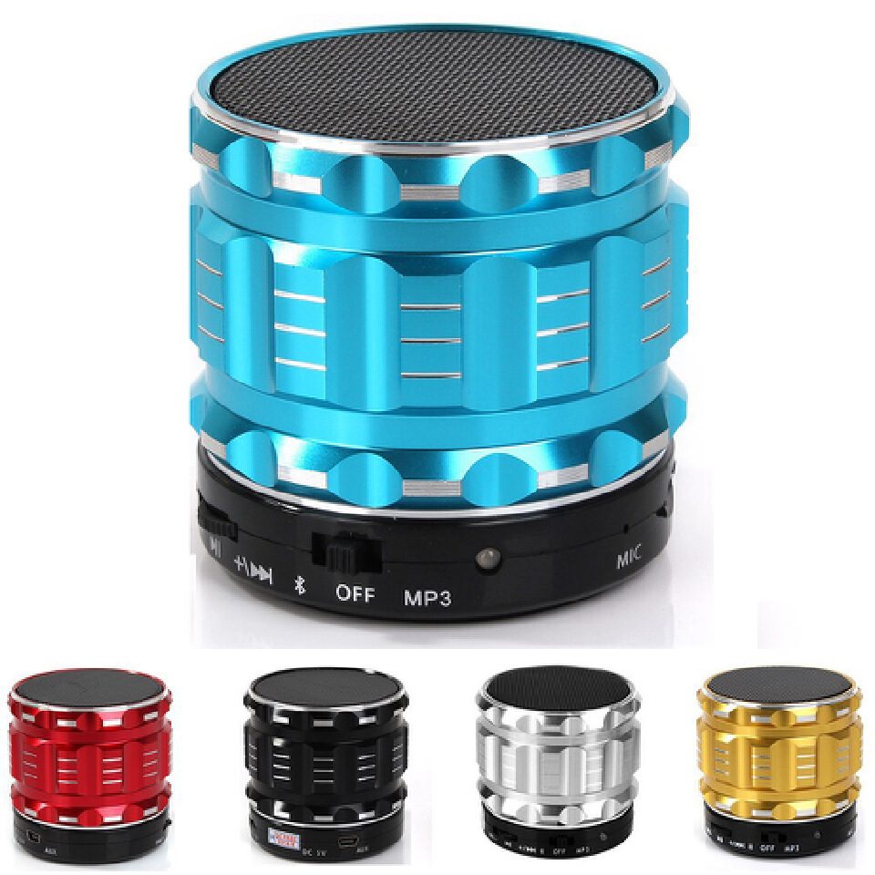 Wireless Bluetooth Speaker Outdoor Portable Mini Bass Card Mobile phone Small Steel Gun Sound