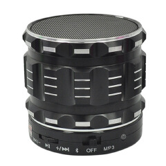 Wireless Bluetooth Speaker Outdoor Portable Mini Bass Card Mobile phone Small Steel Gun Sound