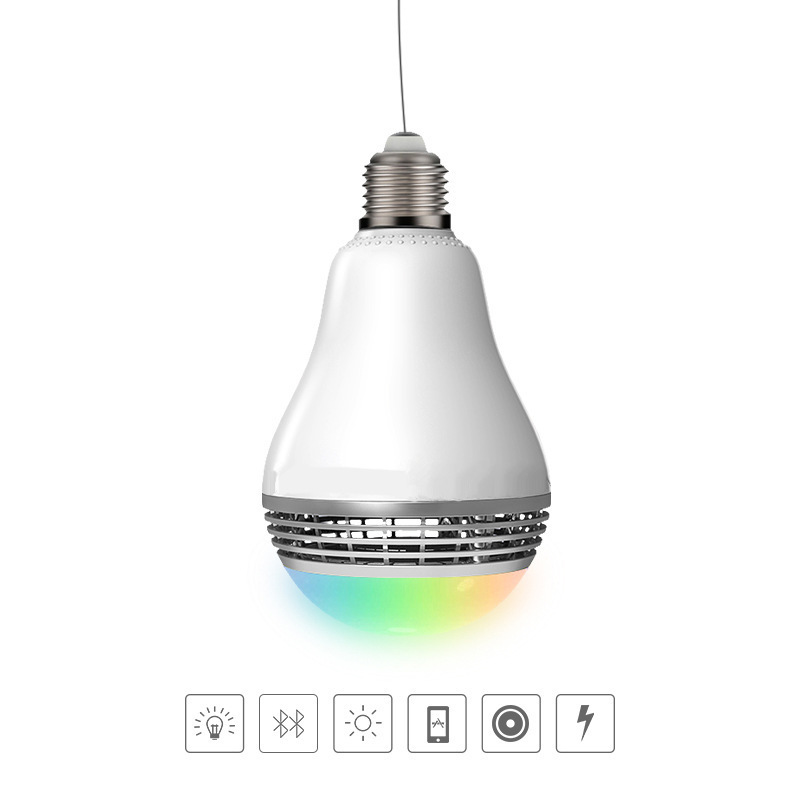 Light Bulb Wireless Bluetooth Intelligent Small Sound Colorful Bulb Music Light Bulb Led