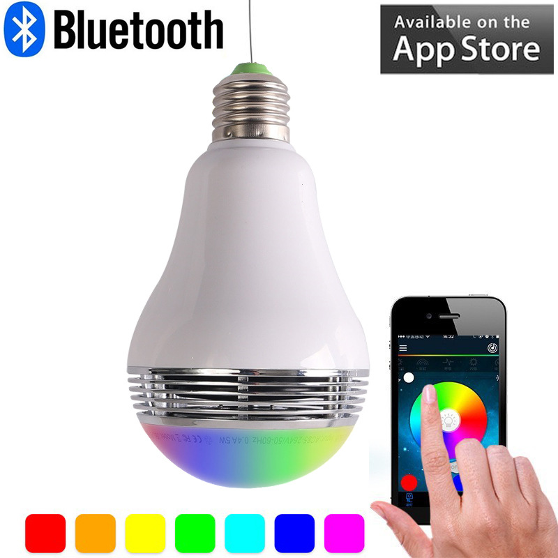 Light Bulb Wireless Bluetooth Intelligent Small Sound Colorful Bulb Music Light Bulb Led