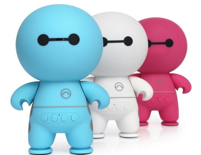 Wireless Bluetooth Speaker Mini Dolls Big White Bass  Mobile Phone Computer General Small Sound