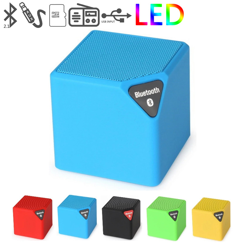 Wireless Bluetooth Speaker Outdoor Small Cube Sound Mini Portable Radio Card Cube Bass